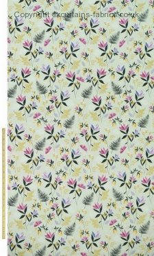 SM ORCHARD FLORAL SATEEN NEW DESIGN fabric by ASHLEY WILDE DESIGN