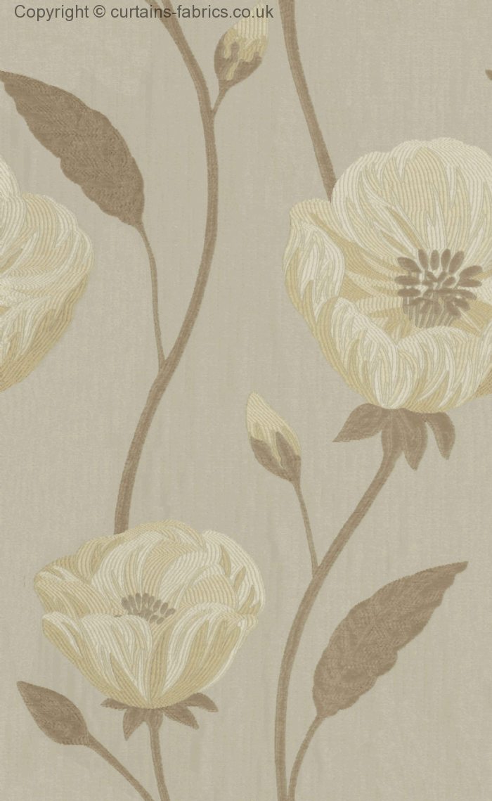 FREESIA by BELFIELD FURNISHINGS in LATTE curtain fabric