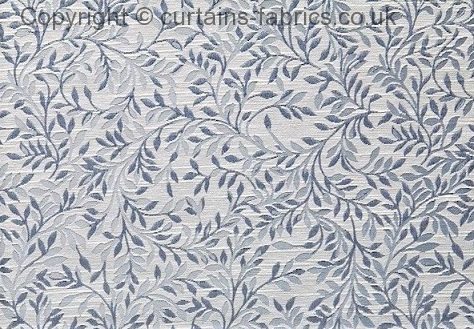 LITTLE LEAF by BILL BEAUMONT TEXTILES in SOFT BLUE curtain fabric